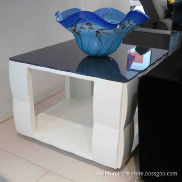 Small table, tempered glass top